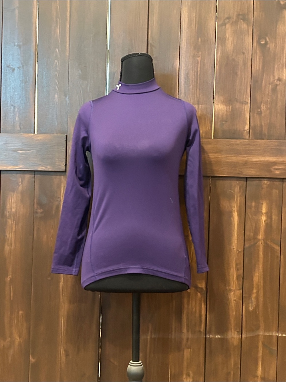 Under Armour Purple Mock-Neck Long Sleeve Top